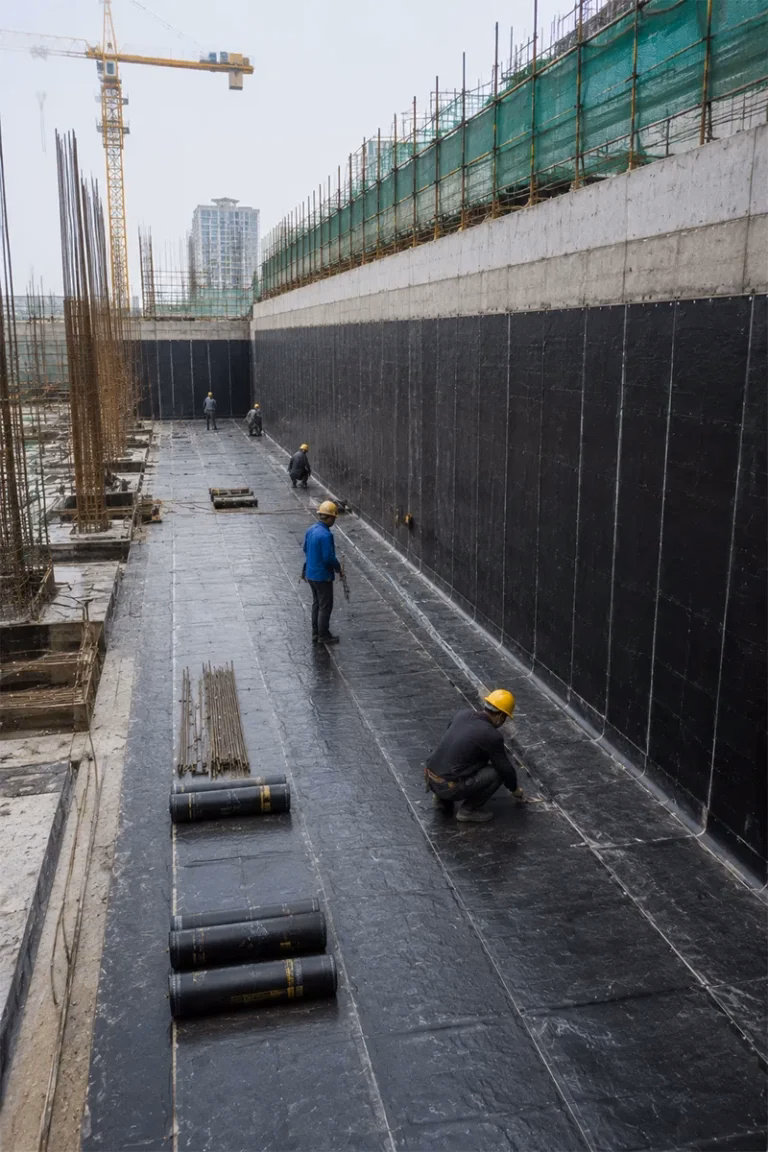 Thi công chống thấm mái công trình bằng màng PVC và TPO